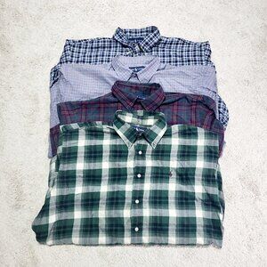 Lot Of 4 Polo Ralph Lauren Dress Shirts Men XL Button Down Blake Greggor READ